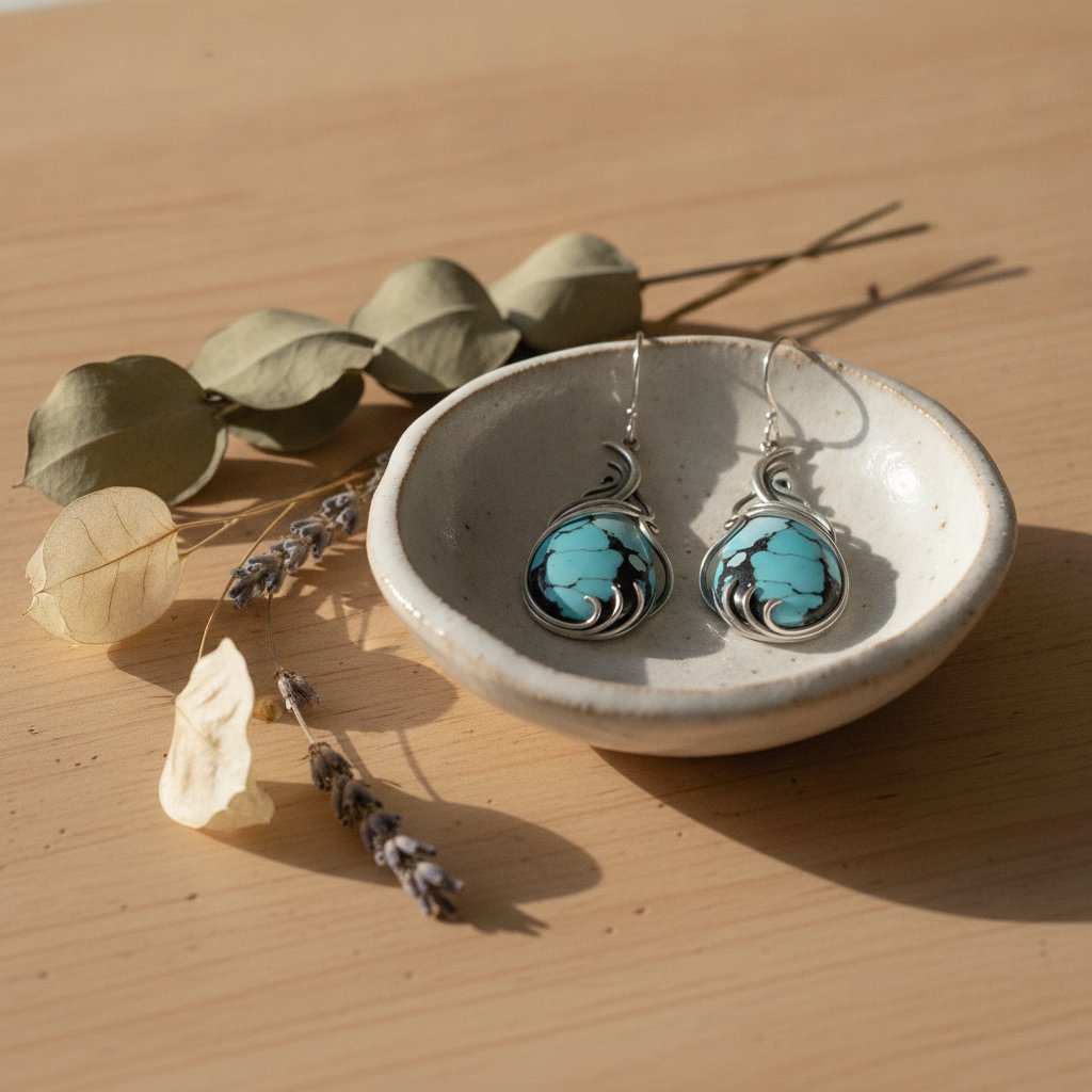 Fleur Turquoise Earrings