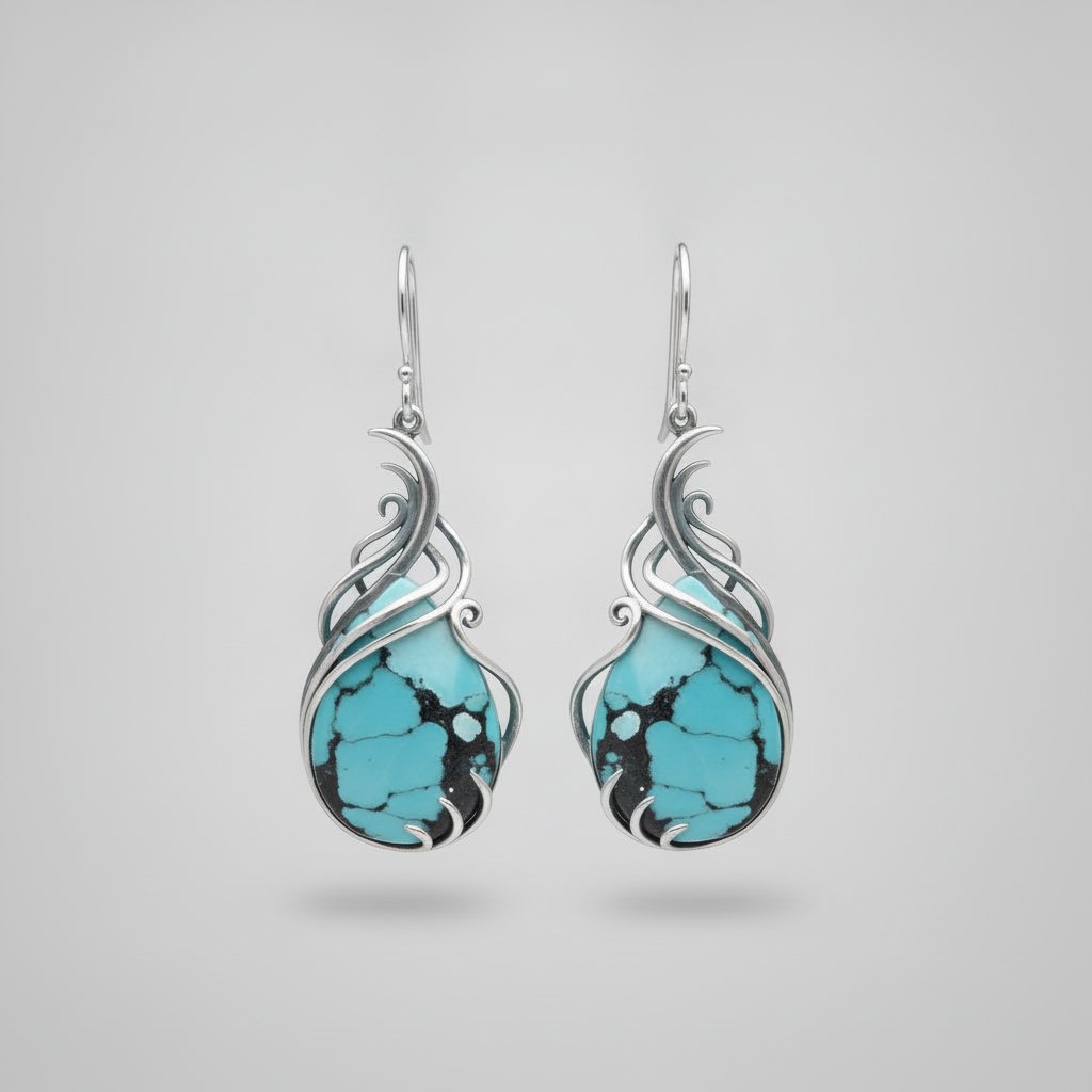 Fleur Turquoise Earrings