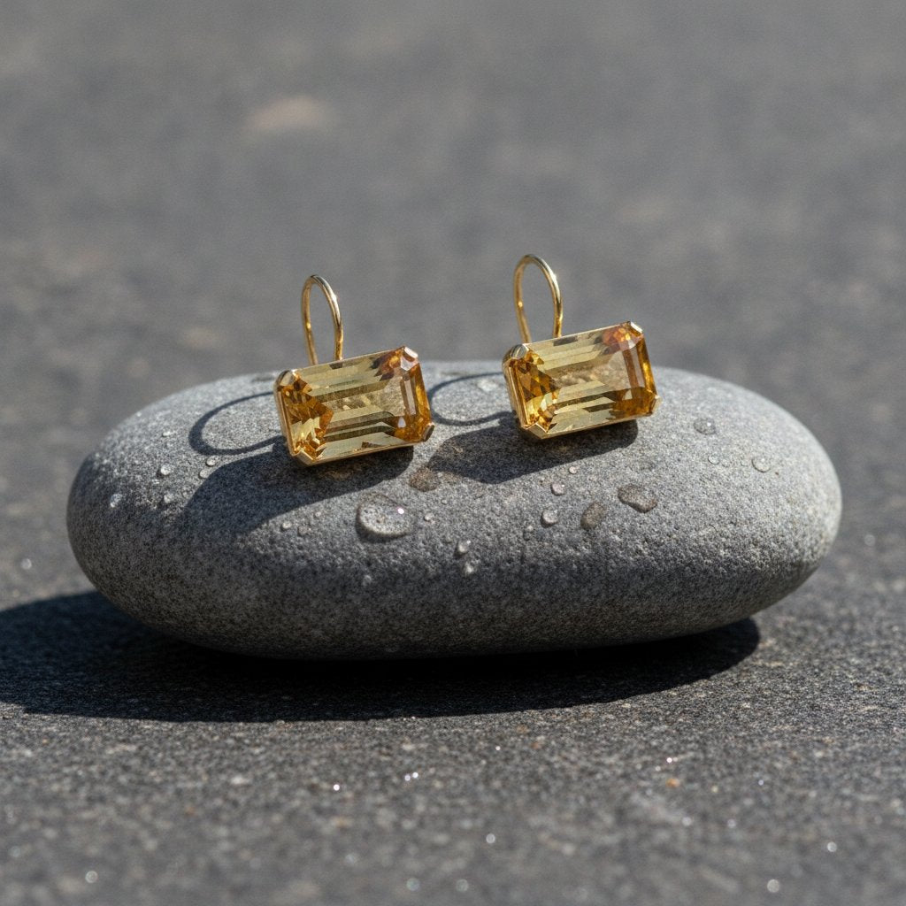 Noor Citrine Earrings