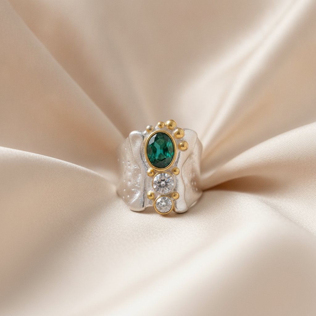 Kaia Emerald Ring