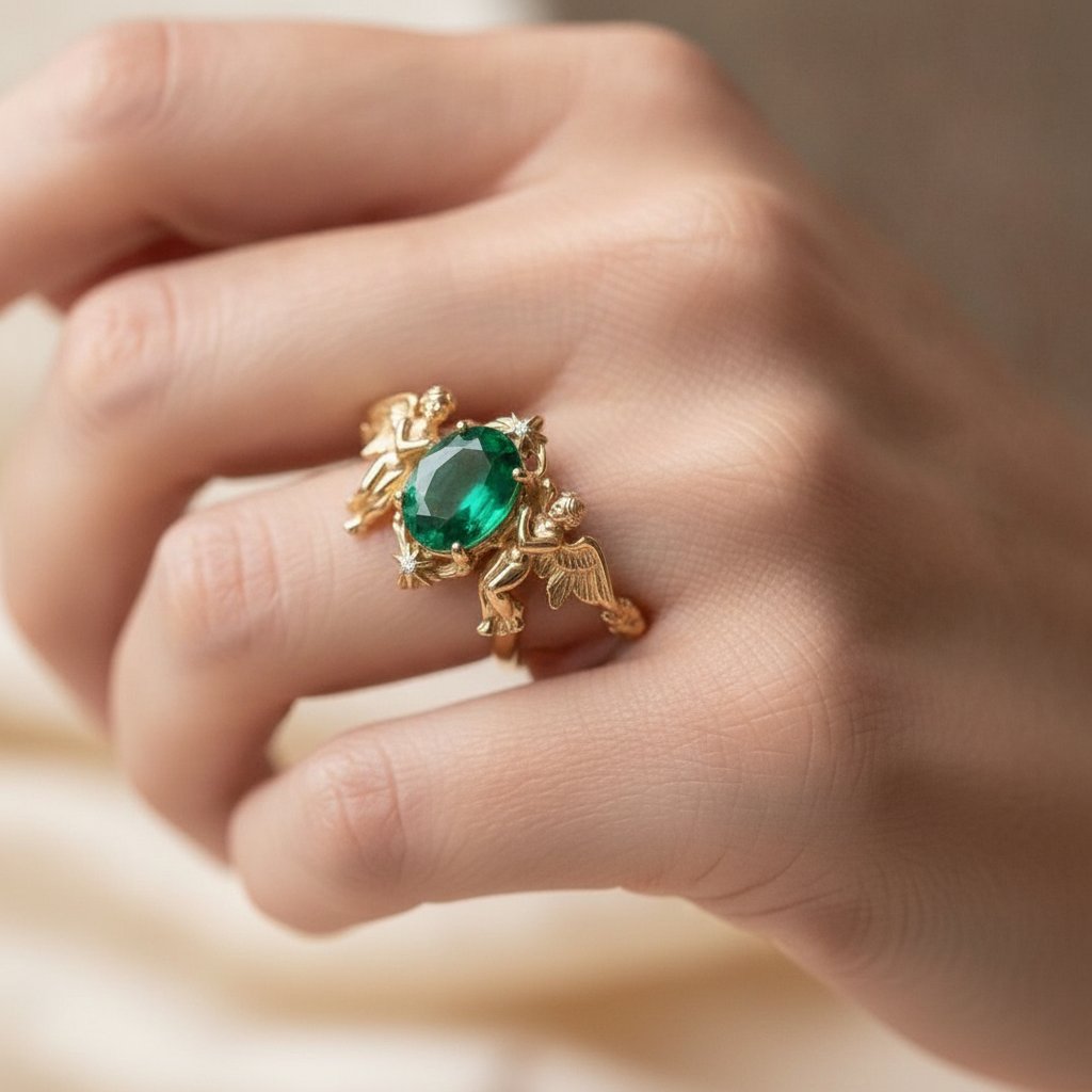 Maelys Emerald Ring