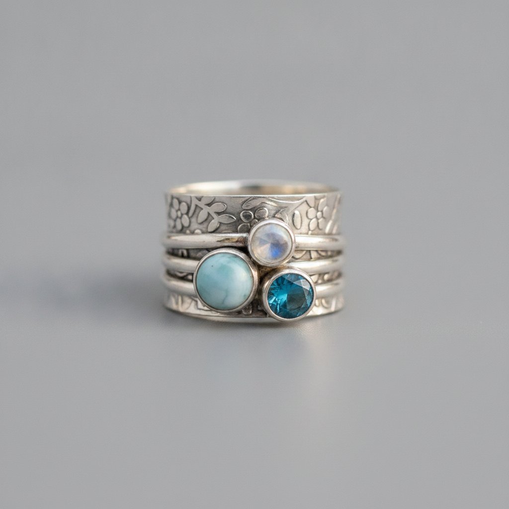 Petra Silver Ring