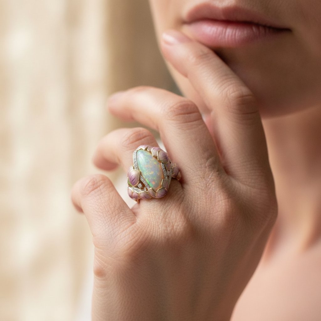 Lune Opal Ring