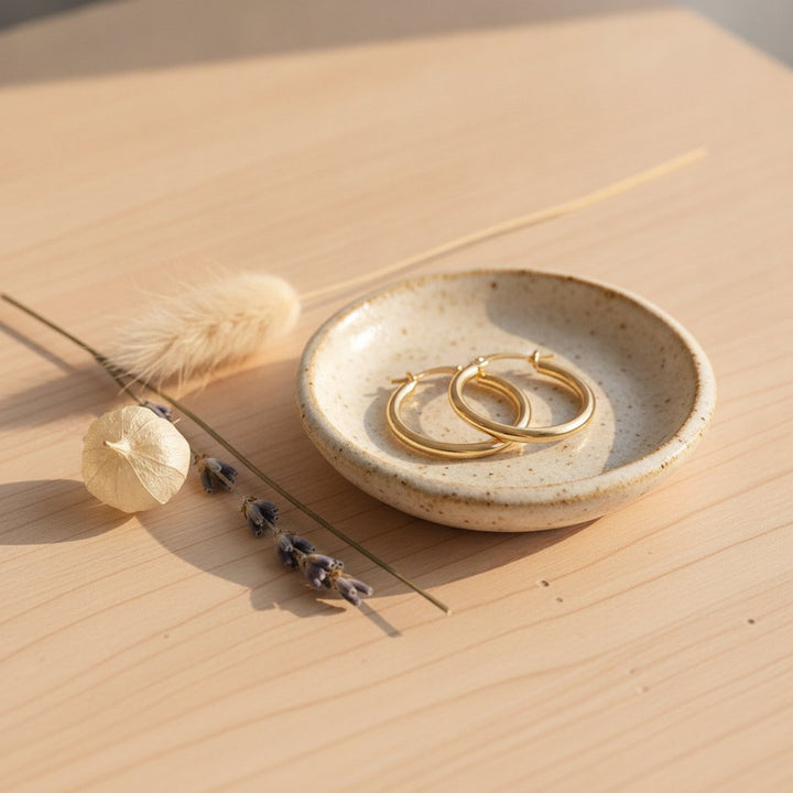 Quilla Gold Hoop Earrings