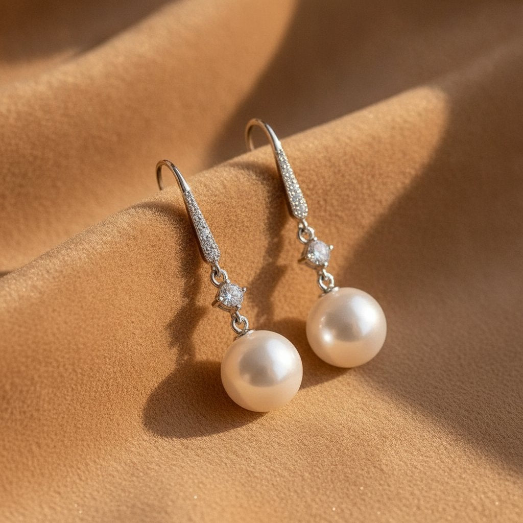 Rhea Pearl Earrings
