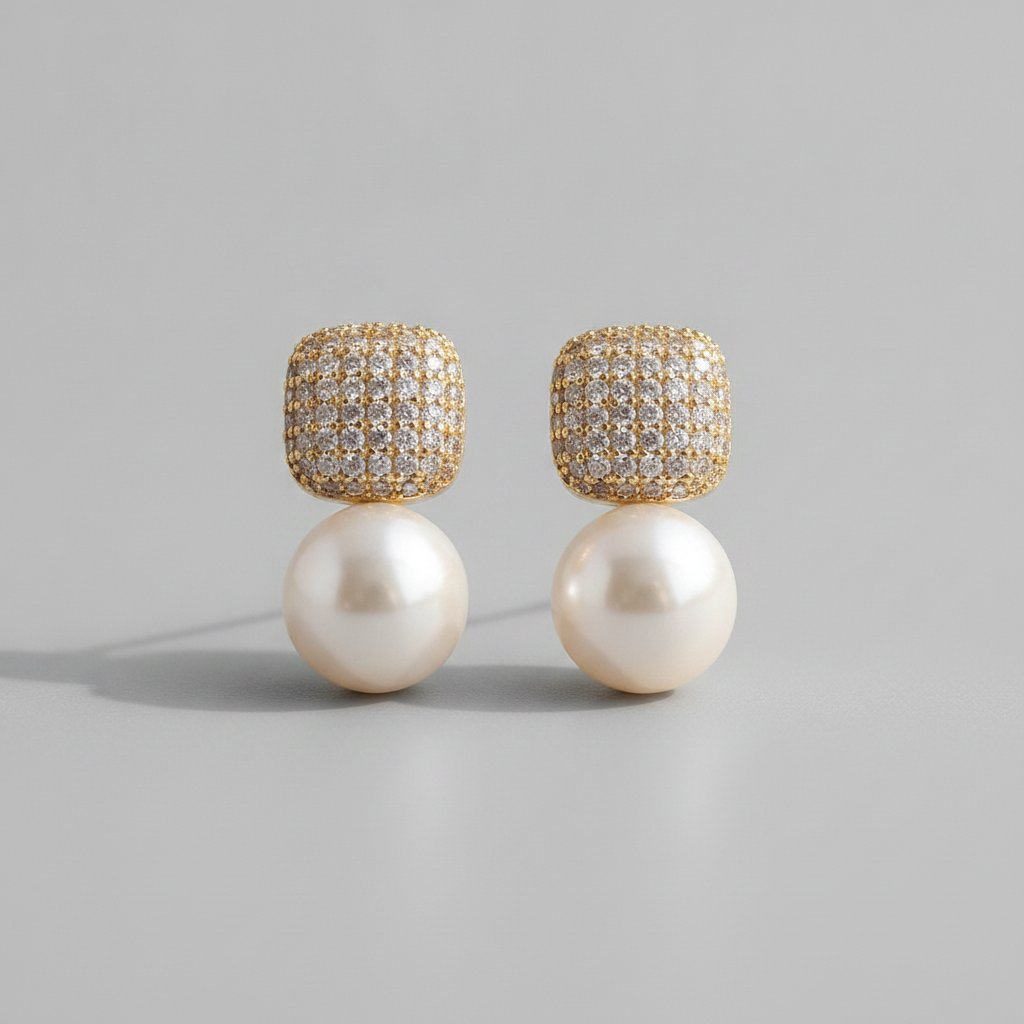 Rhea Pearl Earrings