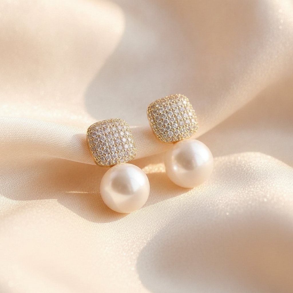 Rhea Pearl Earrings
