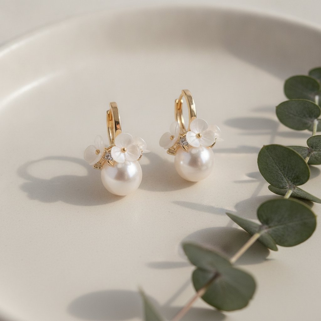 Rhea Pearl Earrings