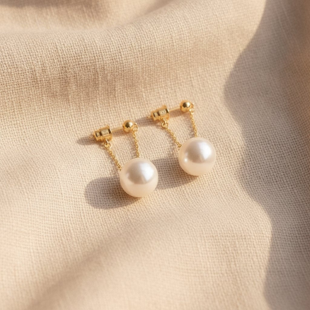 Rhea Pearl Earrings