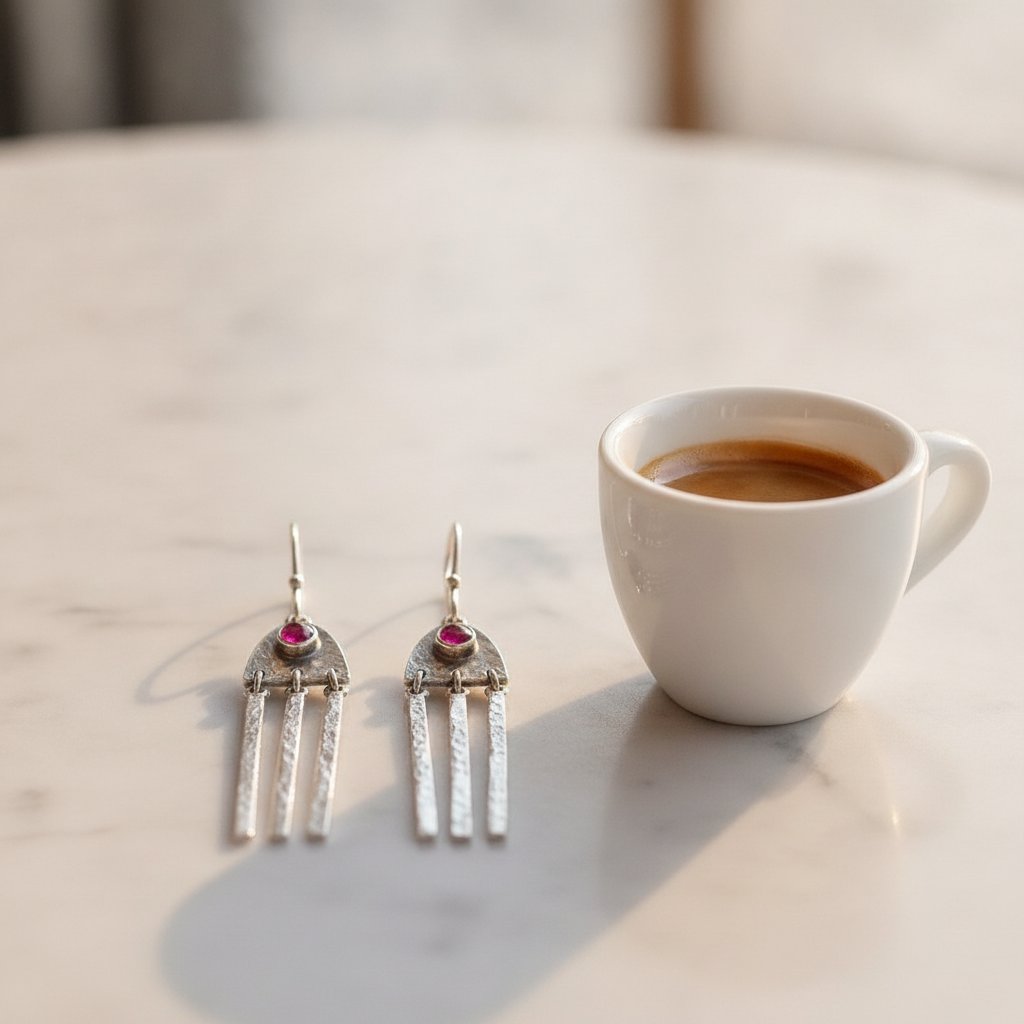 Ysolde Ruby Earrings
