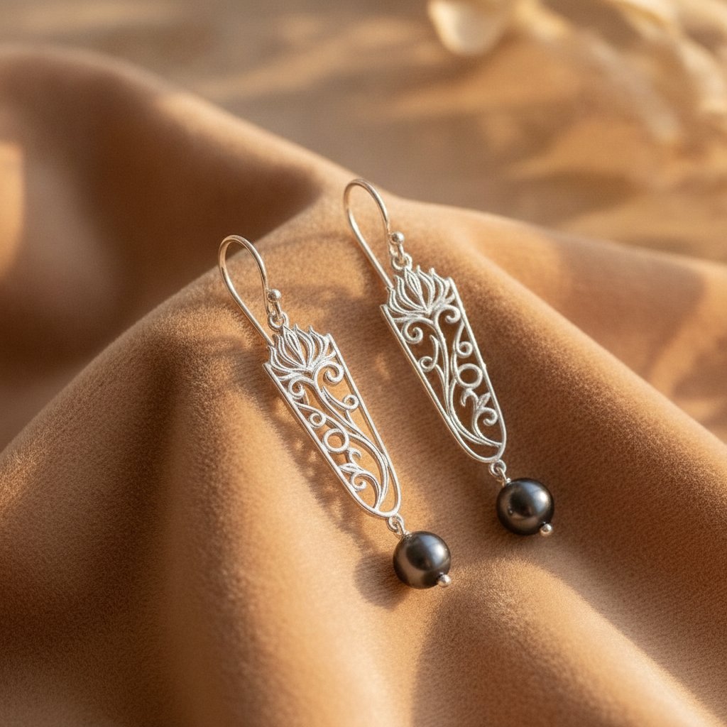 Albane Silver Earrings