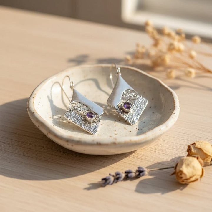 Estelle Amethyst Earrings