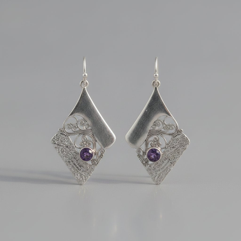 Estelle Amethyst Earrings