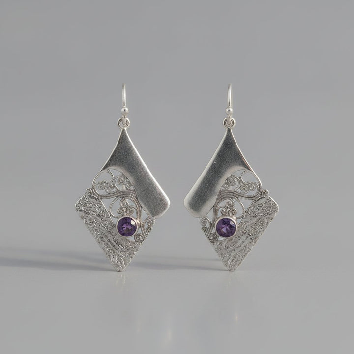 Estelle Amethyst Earrings