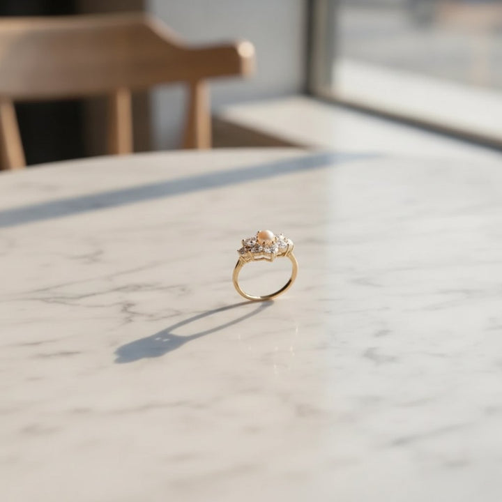 Clemence Pearl Ring