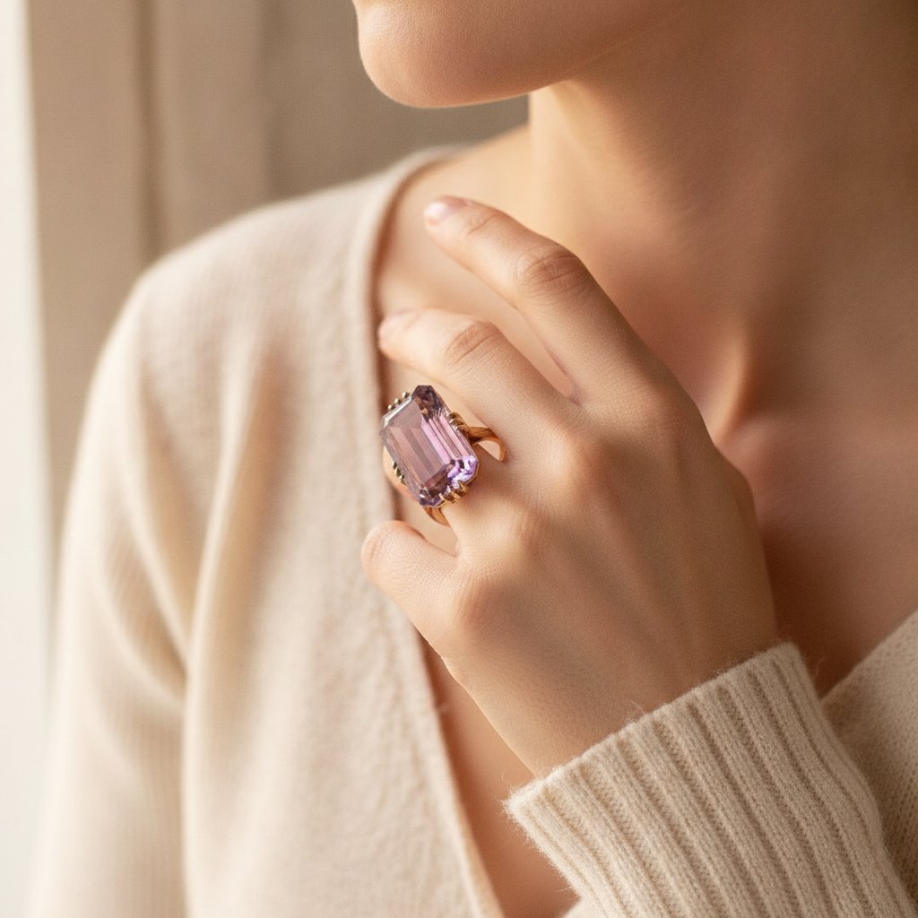 Calla Amethyst Ring