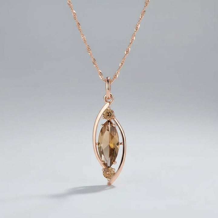 Bela Crystal Pendant Necklace