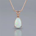Cerise Opal Pendant Necklace
