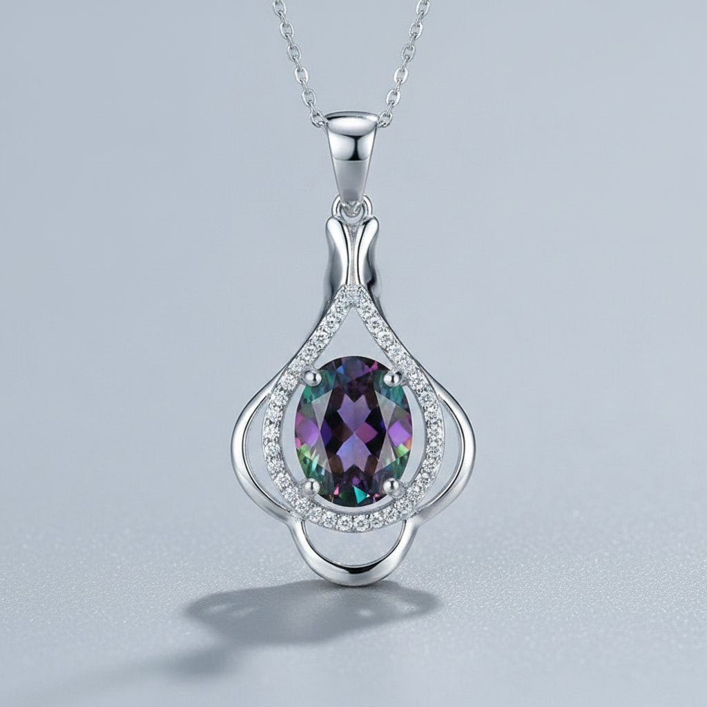 Dvora Silver Pendant Necklace
