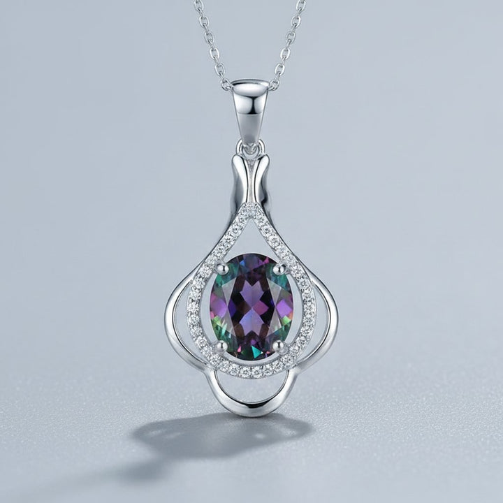 Dvora Silver Pendant Necklace