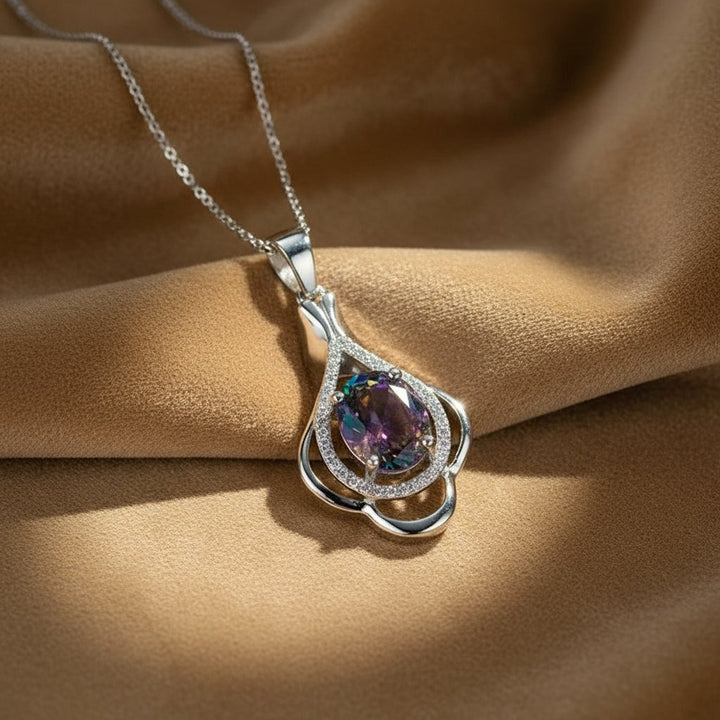 Dvora Silver Pendant Necklace