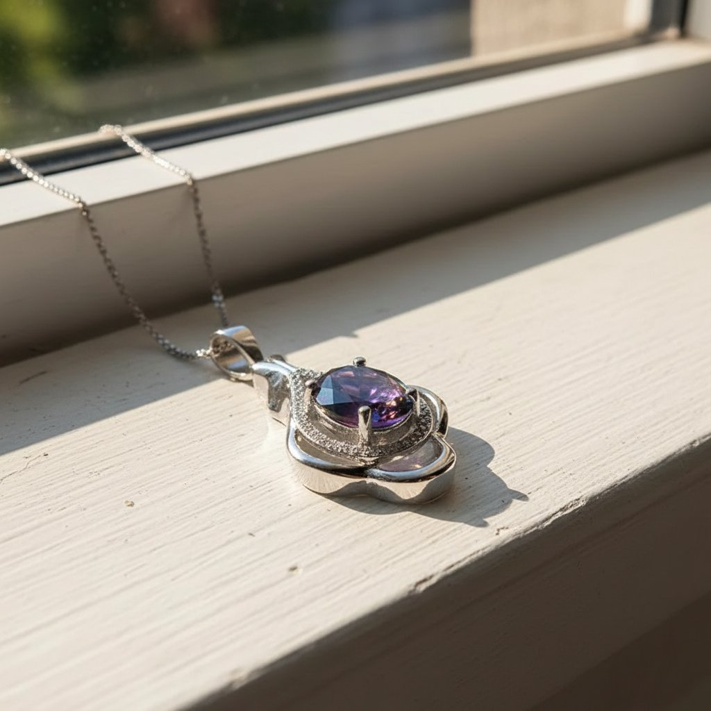 Dvora Silver Pendant Necklace