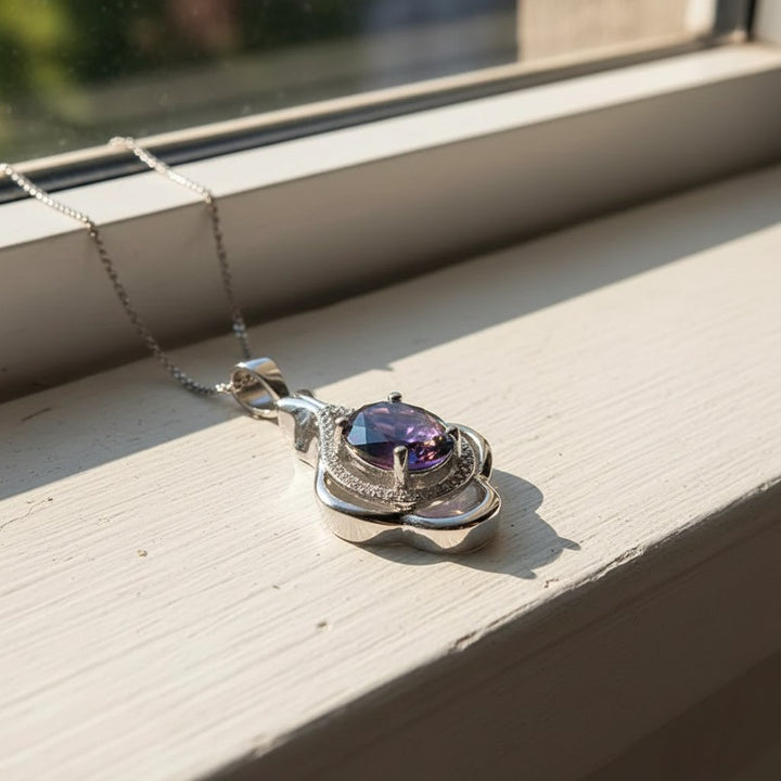 Dvora Silver Pendant Necklace