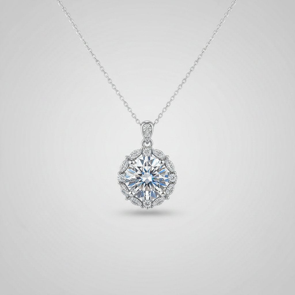 Bijou Silver Pendant Necklace