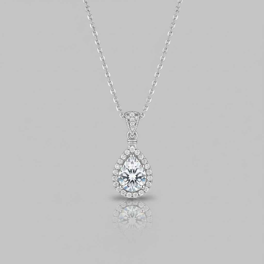 Ambre Silver Pendant Necklace