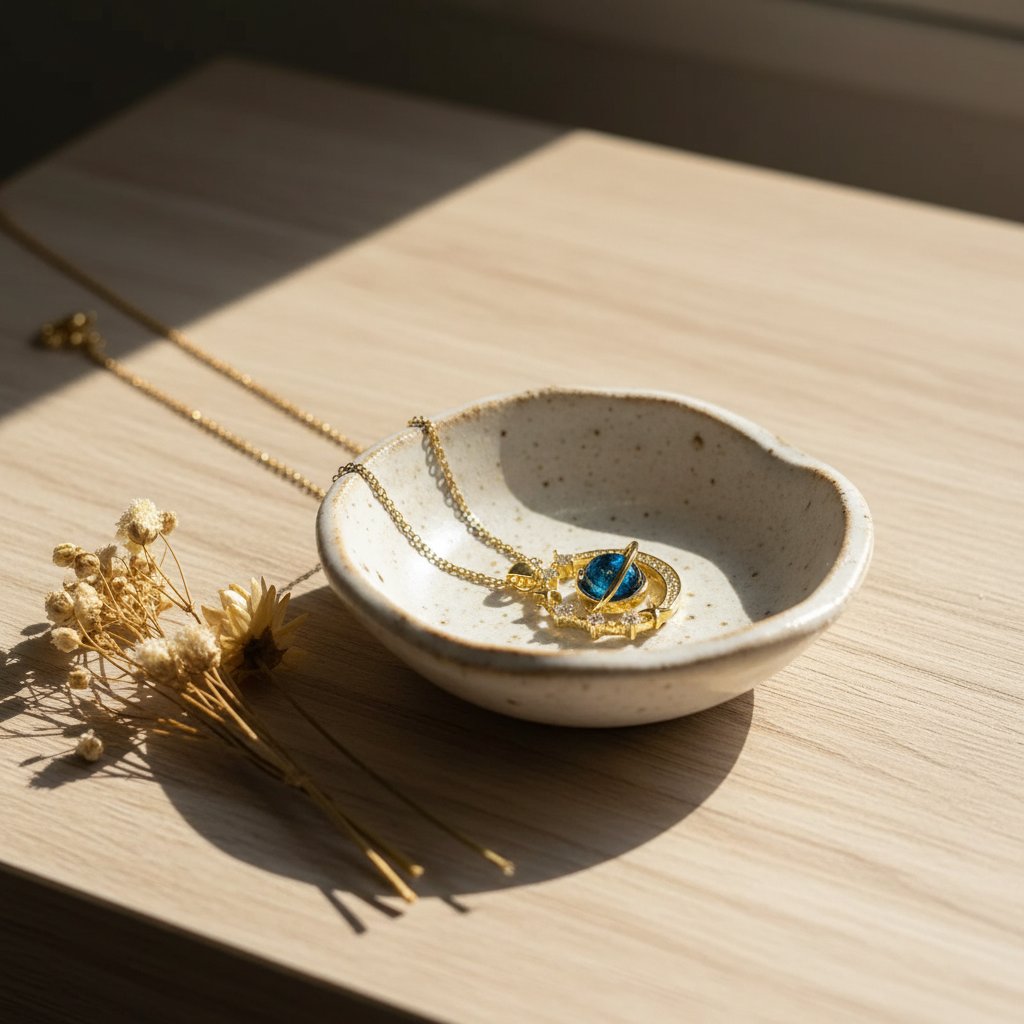 Alba Gold Pendant Necklace