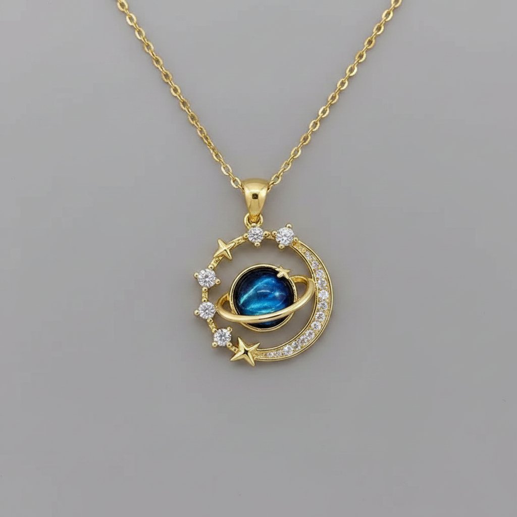 Alba Gold Pendant Necklace
