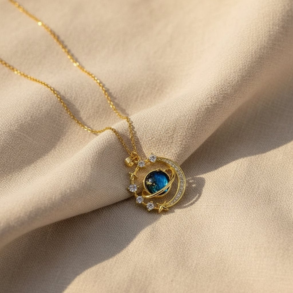 Alba Gold Pendant Necklace