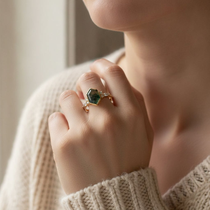 Rosalie Emerald Ring