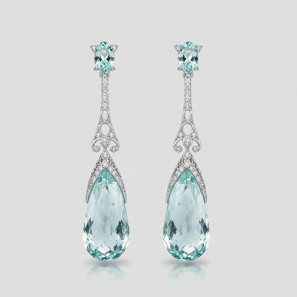 Adeline Aquamarine Earrings
