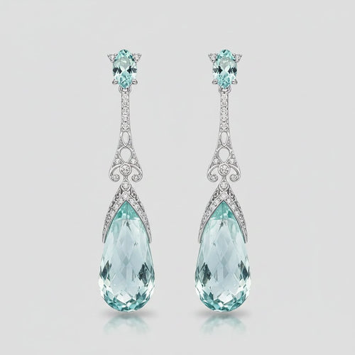 Adeline Aquamarine Earrings
