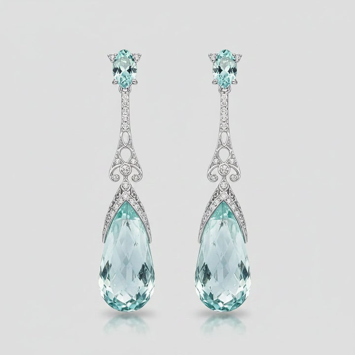 Adeline Aquamarine Earrings