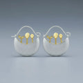 Eowyn Silver Hoop Earrings