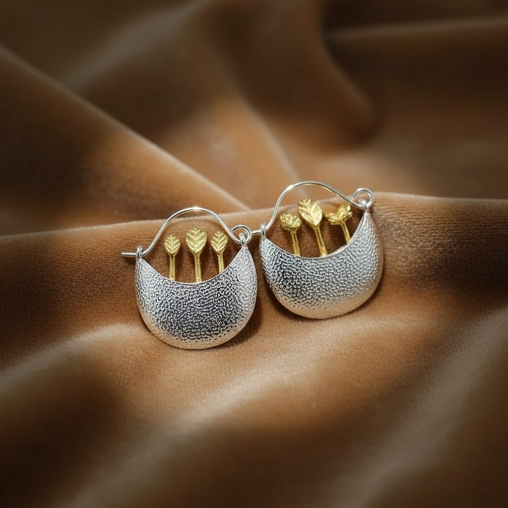 Eowyn Silver Hoop Earrings