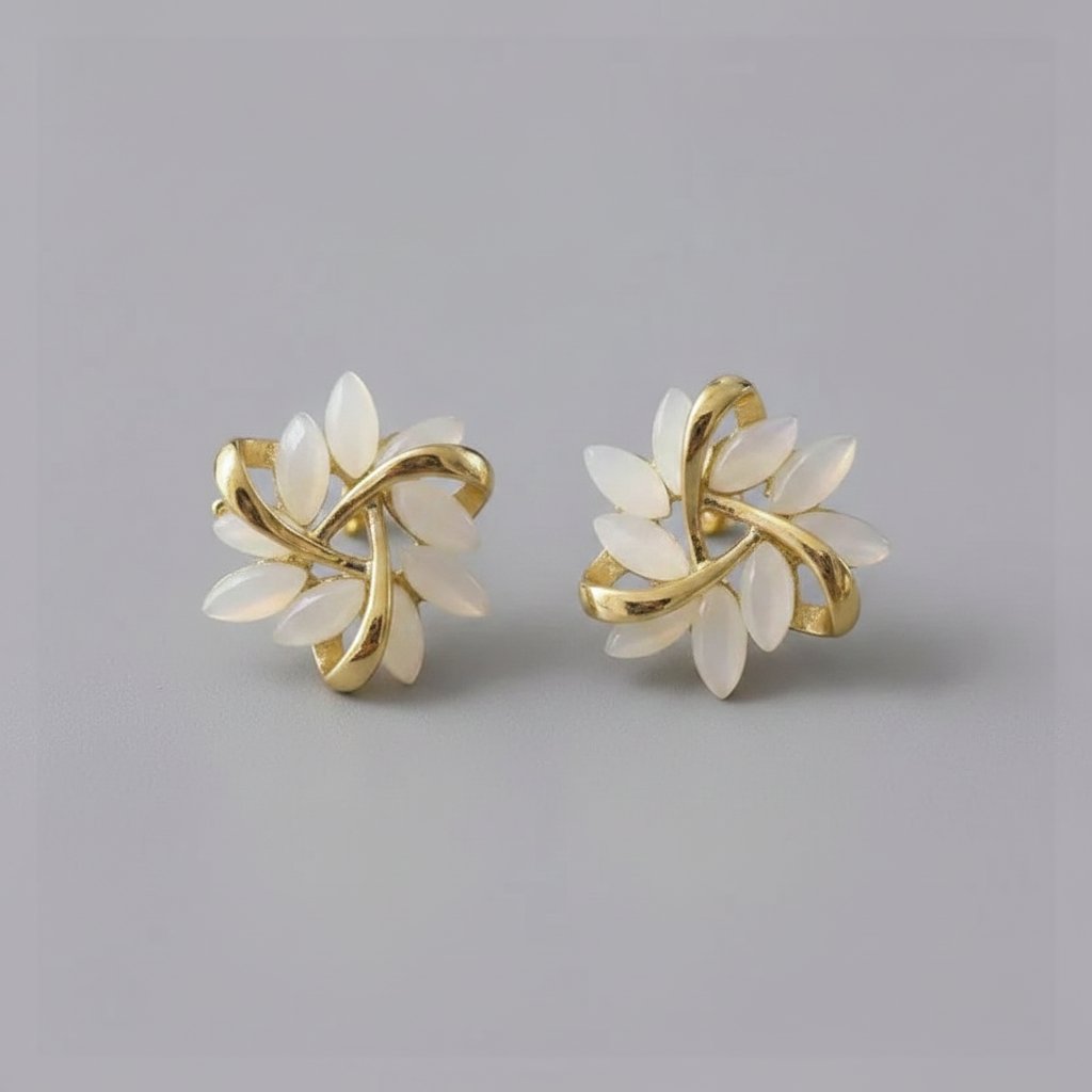 Clemence Opal Stud Earrings