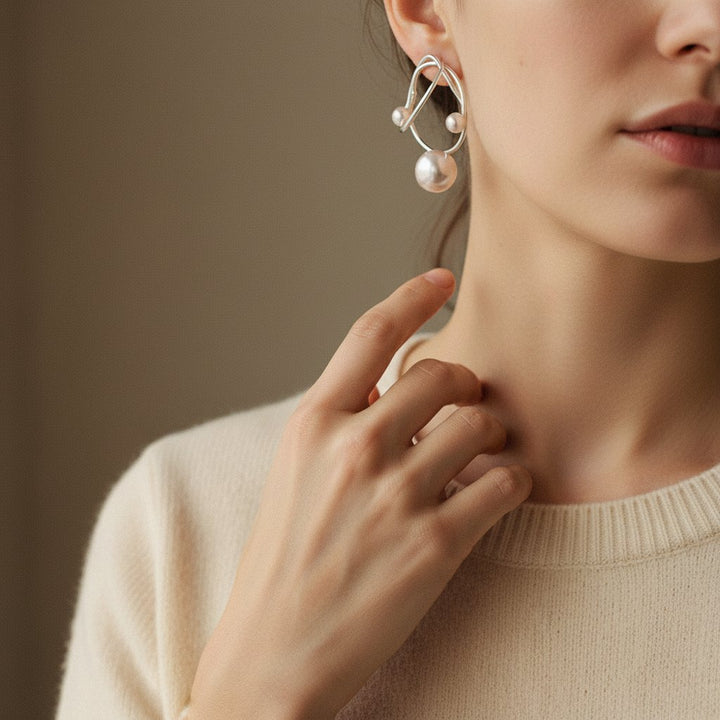 Celestine Pearl Pendant Necklace