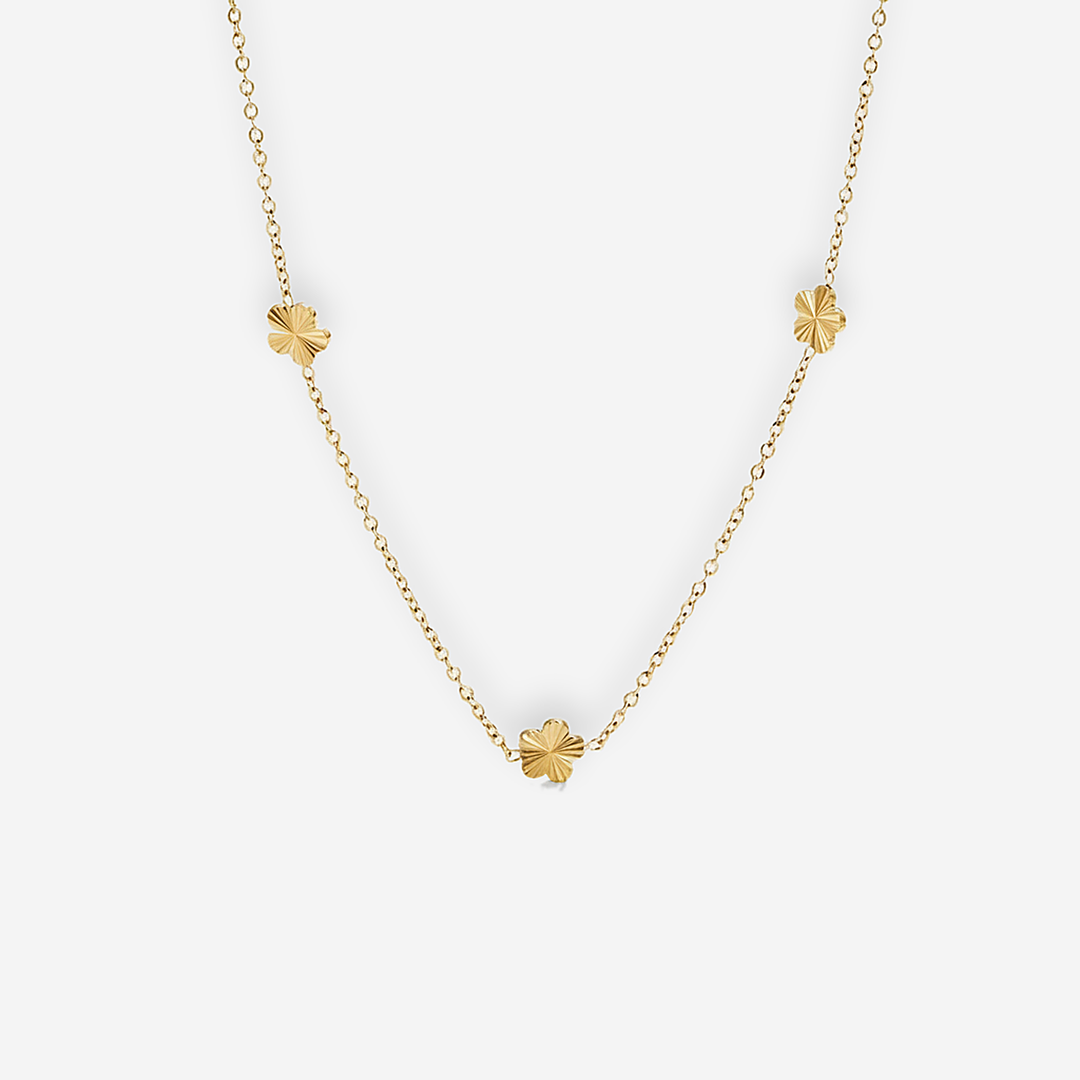 Flower Power Gold Necklace