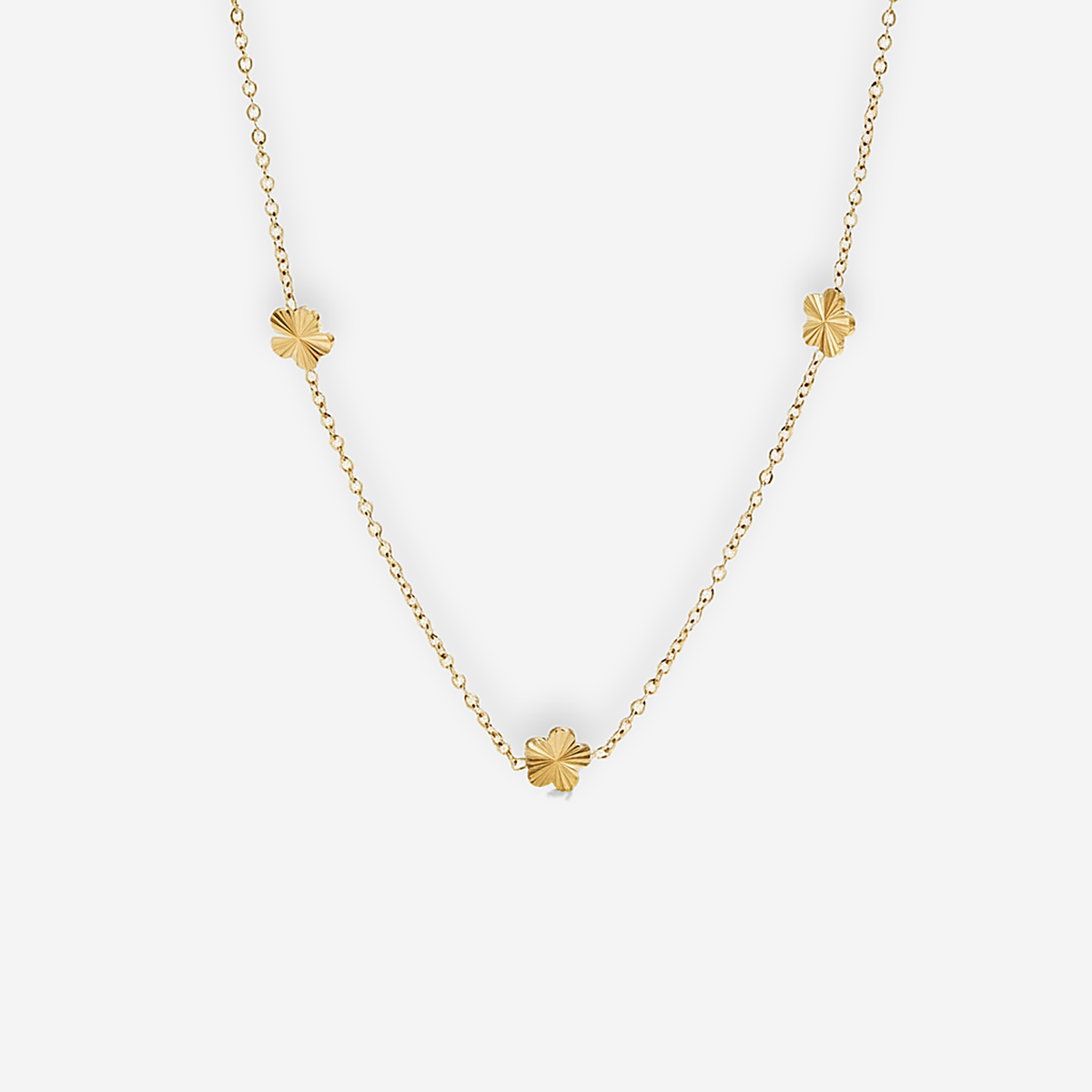Flower Power Gold Necklace
