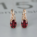 Pendientes Solveig de rubíes