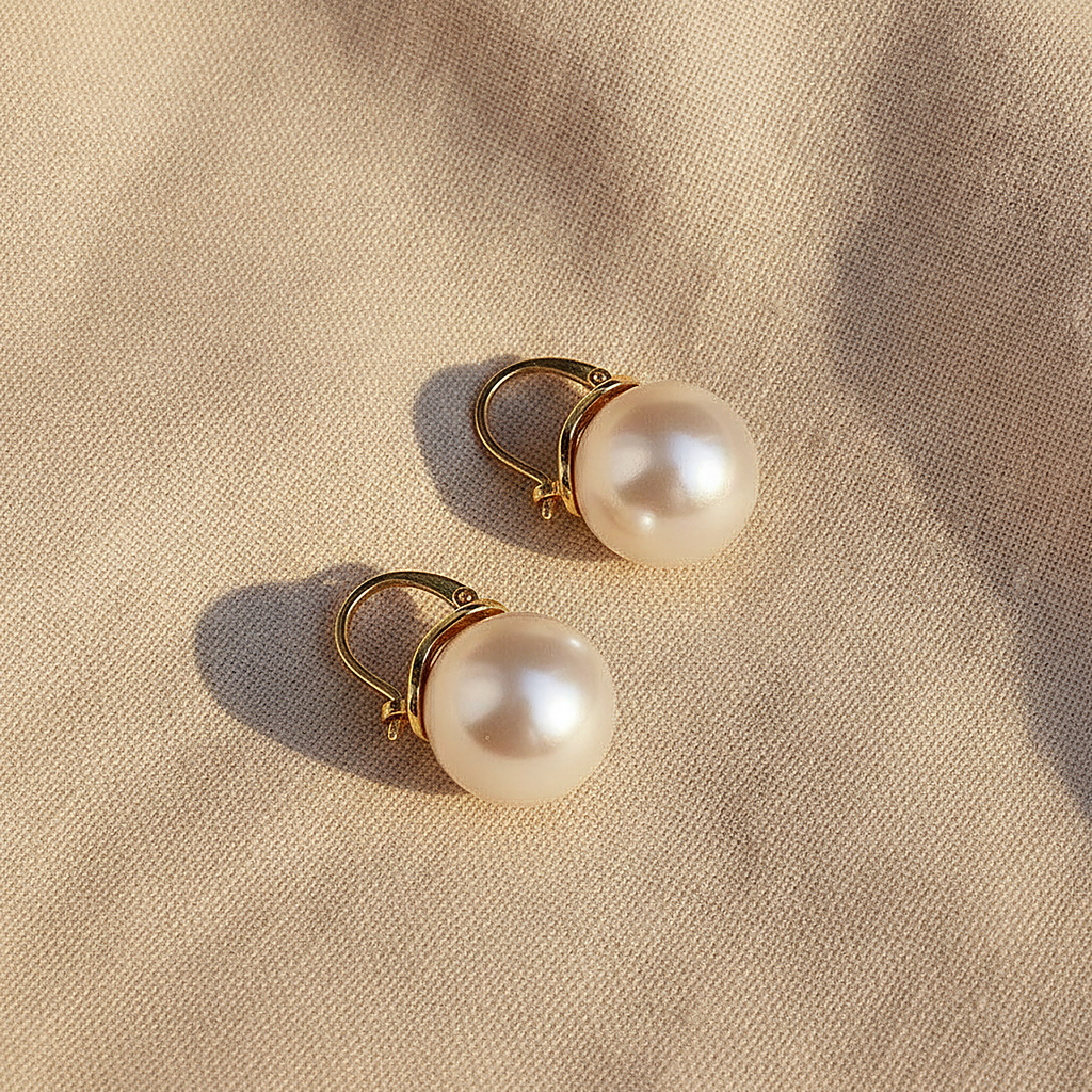 Boucles d’oreilles en perles perlières