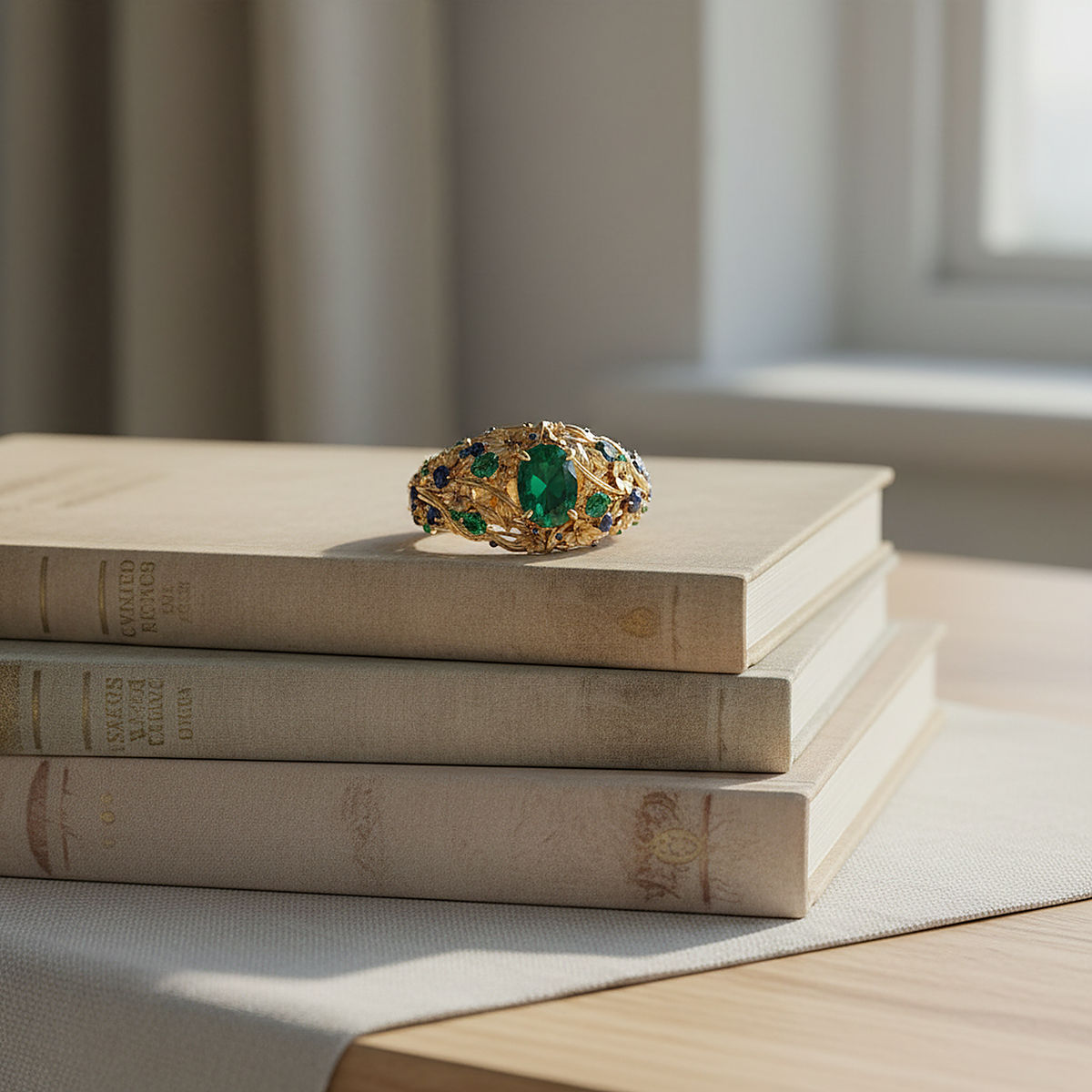 Bague Suri en émeraude