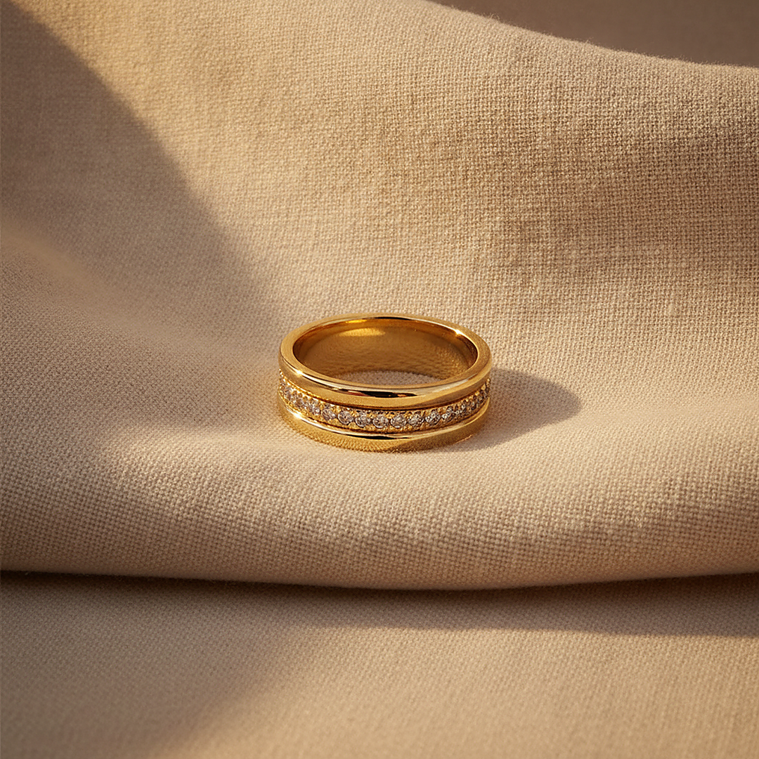 Anillo Josephine de circonita cúbica
