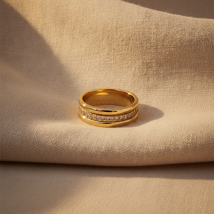 Anillo Josephine de circonita cúbica