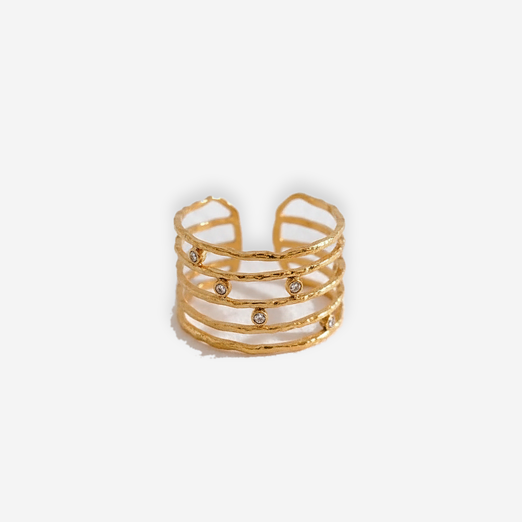 Goldfarbenes Armreifmodell Adeline