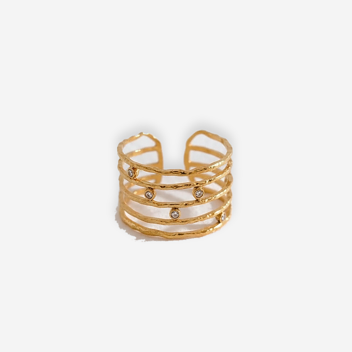 Goldfarbenes Armreifmodell Adeline