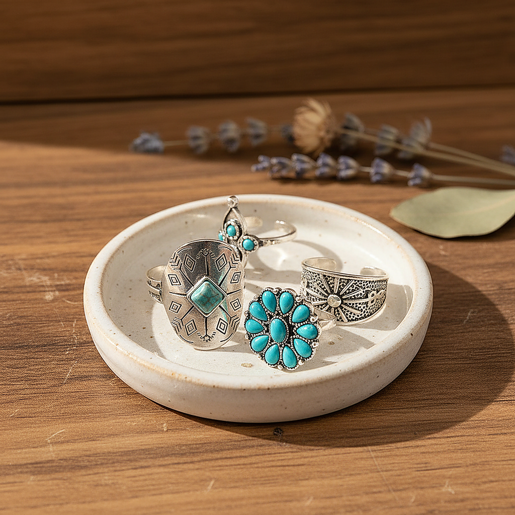 Conjunto de joias Bijou Turquoise